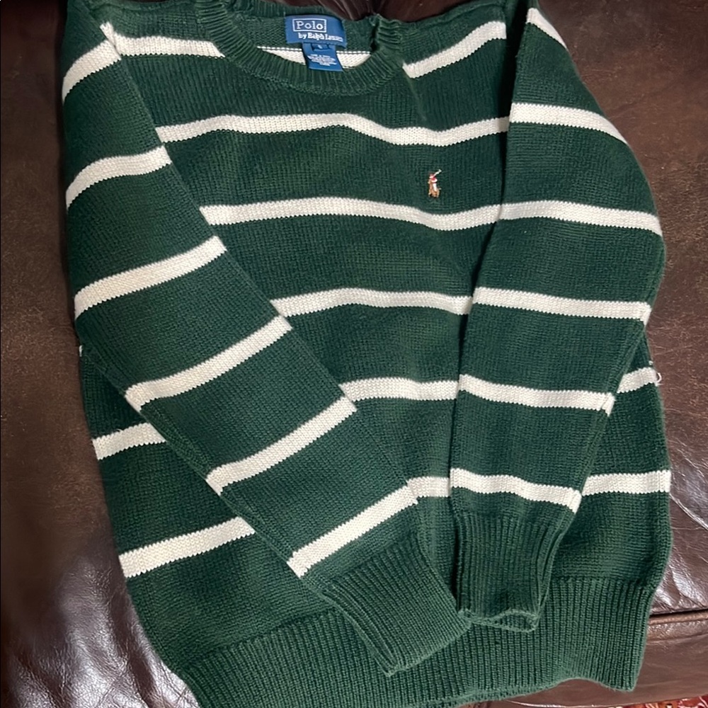 Polo by Ralph Lauren Green Striped kid’s Sweater